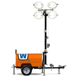 Light Tower – 8000W Diesel Powered On A Trailer